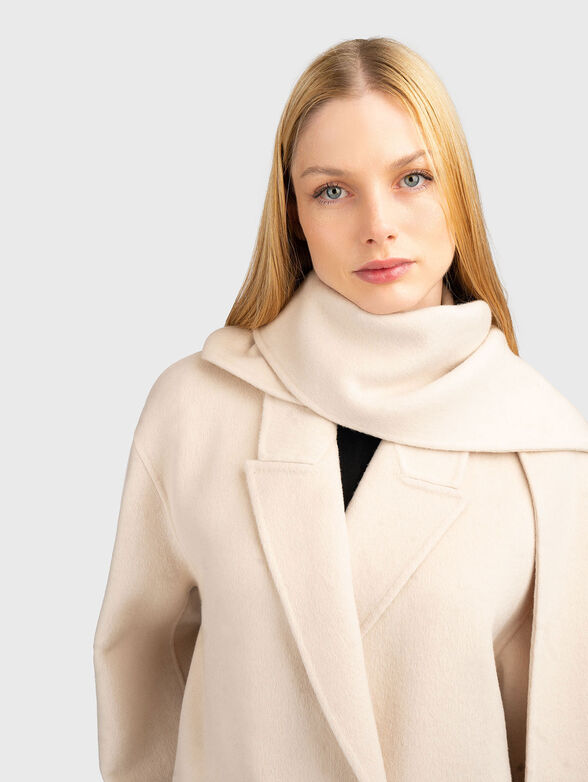 Wool blend coat with double-breasted fastening - 5