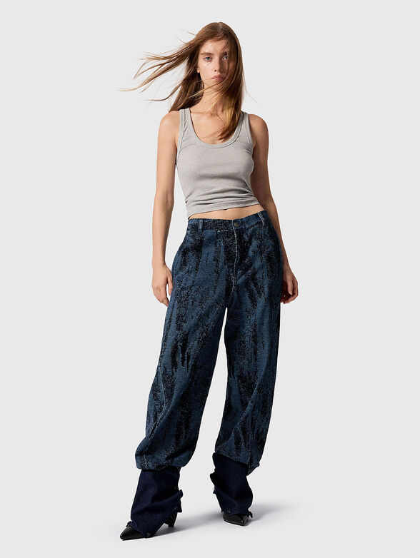 Jacquard gradient denim - 5