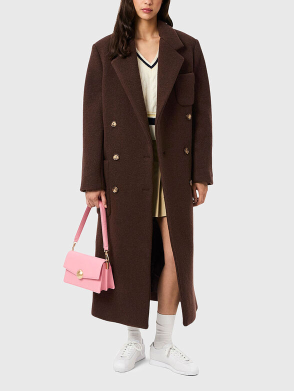 Double breasted virgin wool coat - 1