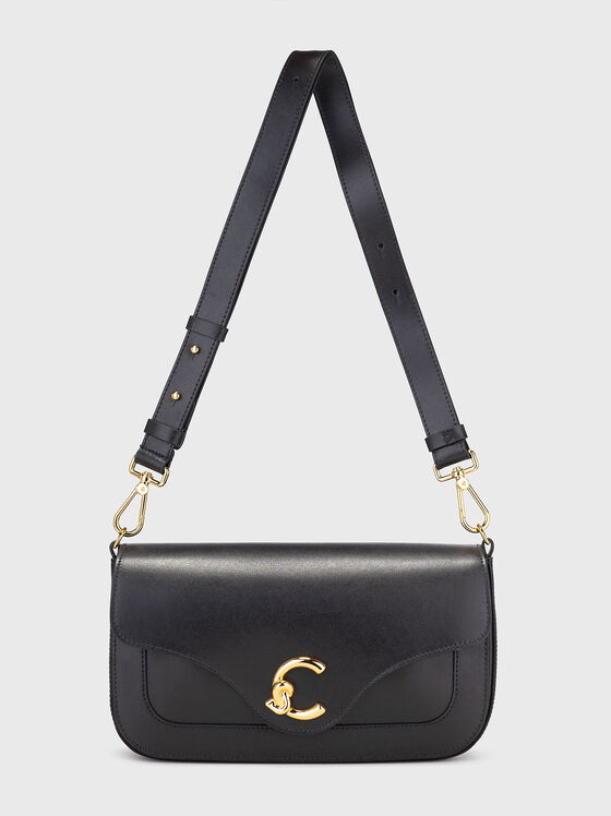 Чанта от естествена кожа с лого - 1