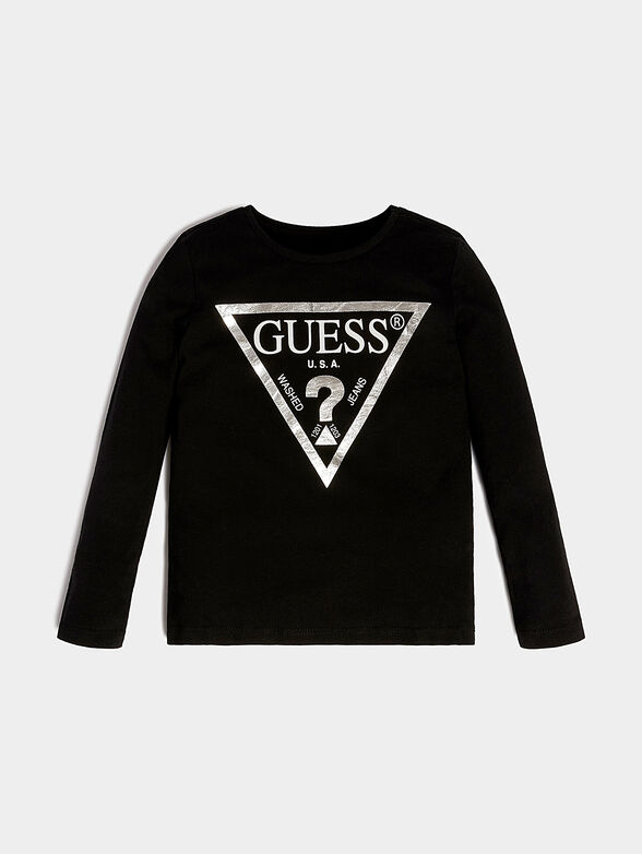 guess black blouse
