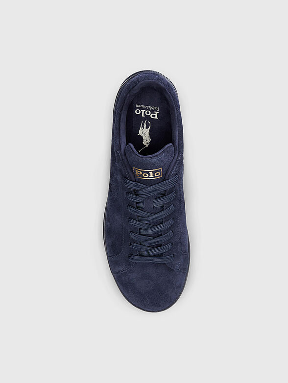 Blue suede sports shoes - 4