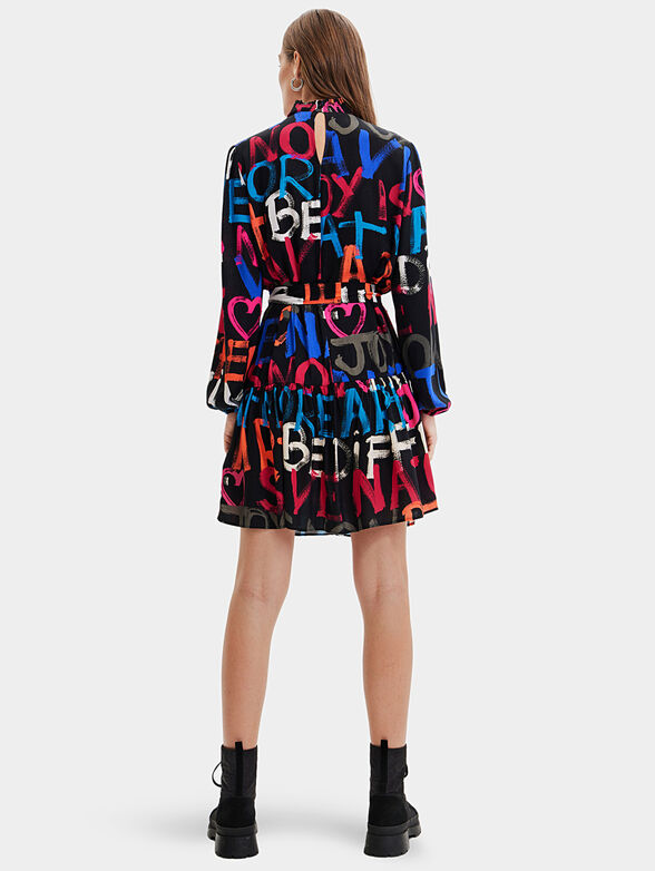 SIENA dress with multicolored print - 2