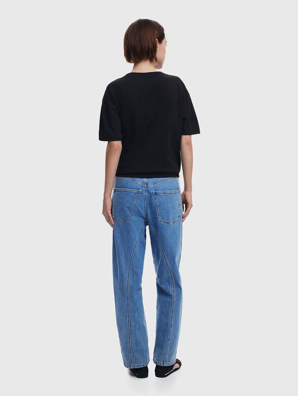 Cotton T-shirt with print - 3