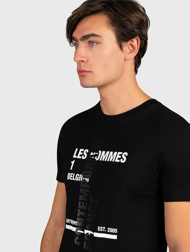 Cotton t-shirt with logo print - 3