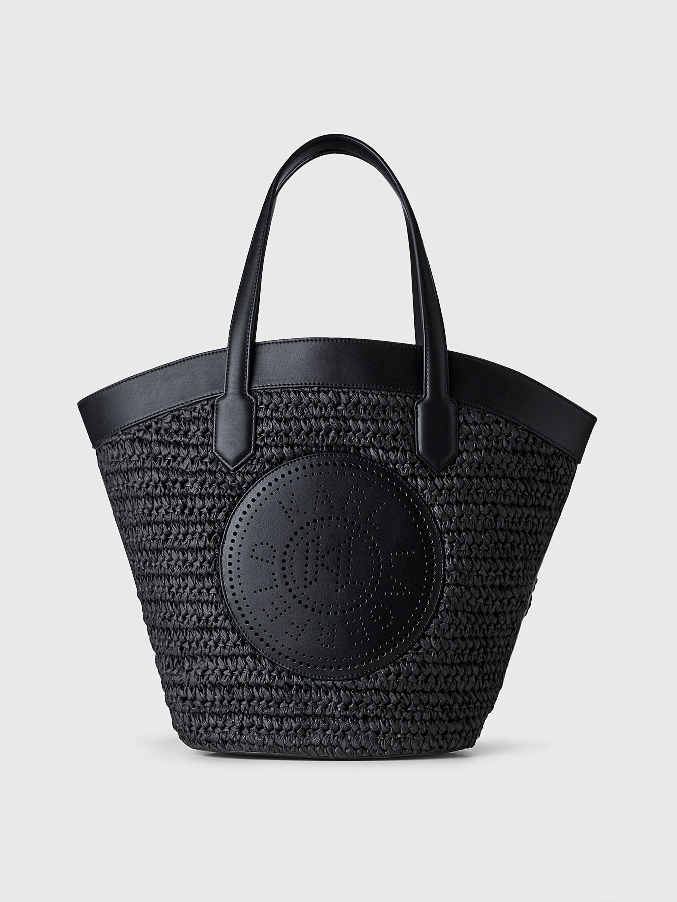 関税込 KARL LAGERFELD TULIP ハンドバッグ K/TULIP black knitted bag brand Karl Lagerfeld