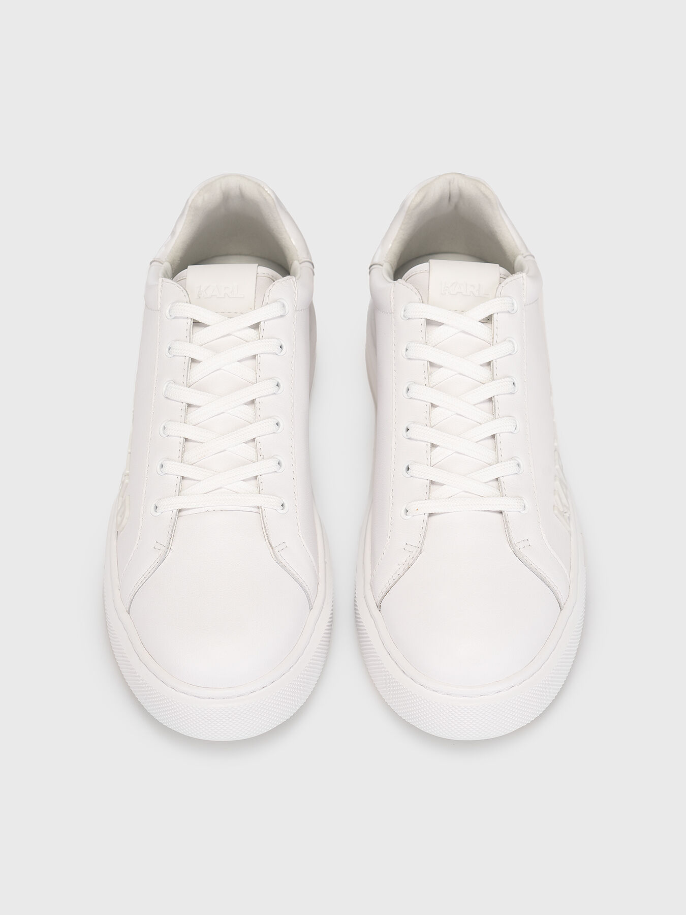 Sneakers with embossed side logo brand Karl Lagerfeld
