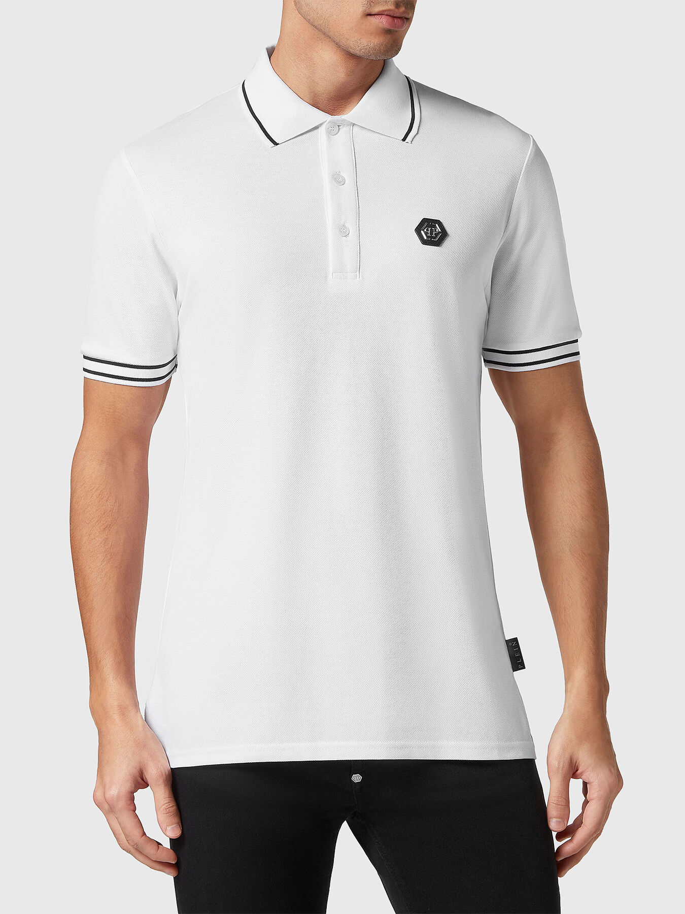 Tシャツ・カットソー PHILIPP PLEIN Men Polo Shirts MTK8165 PJY002N 01 WHITE Tシャツ・カットソー PHILIPP PLEIN Men Polo Shirts MTK8165