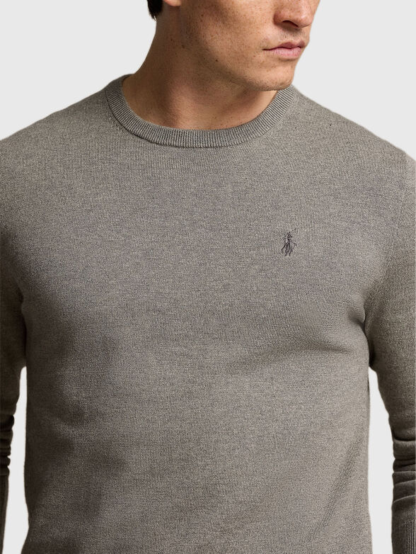 Sweater with logo embroidery  - 4
