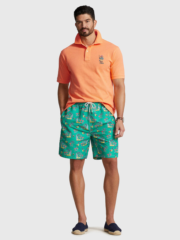 Orange Polo-shirt with Polo Bear detail - 2