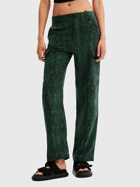 DALILA pants with animal print - 1