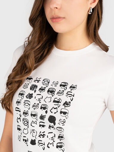 Cotton T-shirt with oval neckline - 4