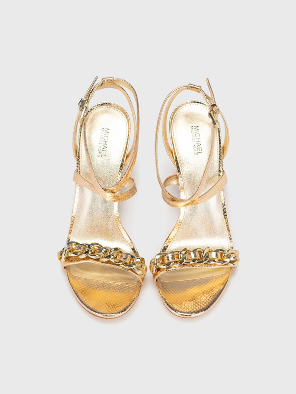 ASHA gold heeled sandals - 6