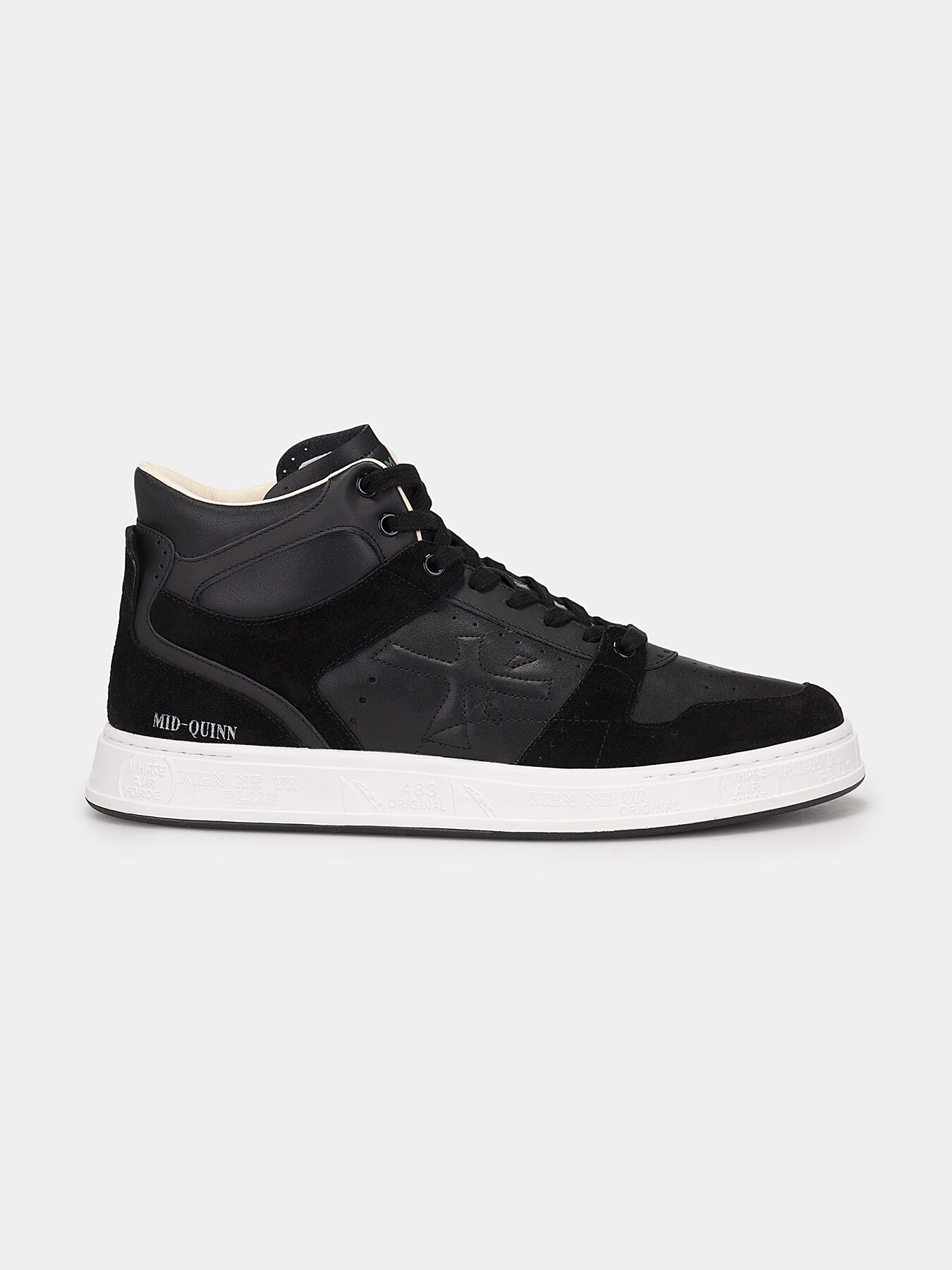 MIDQUINN 6022 leather high-top sneakers brand Premiata