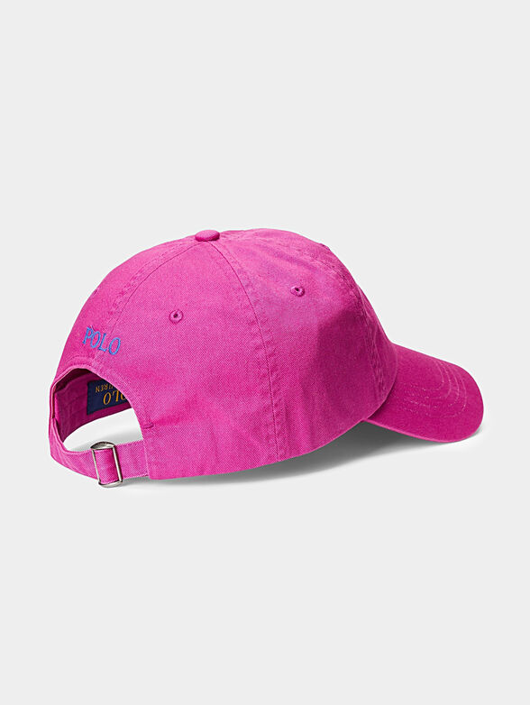 Pink cap with logo embroidery  - 2