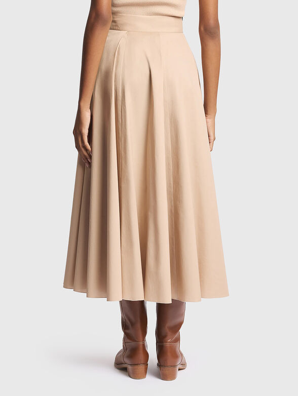 Flared maxi skirt with pleats - 2