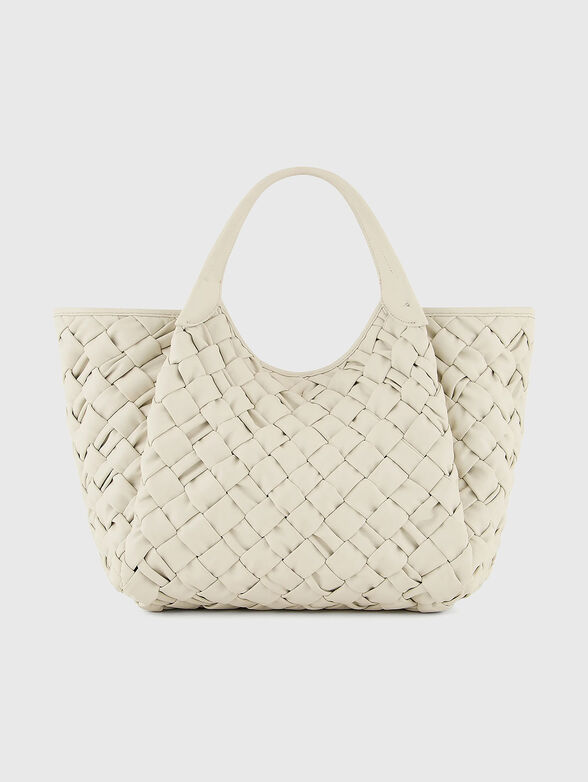 Shopper bag with woven texture - 3