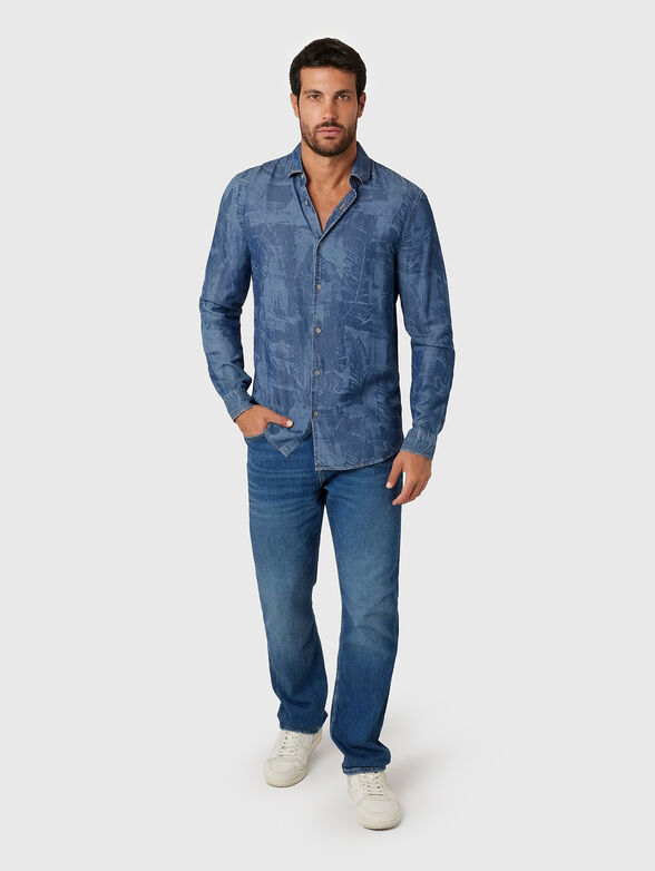 Denim shirt with print - 2