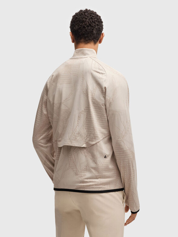 Sweatshirt with zip and print - 3