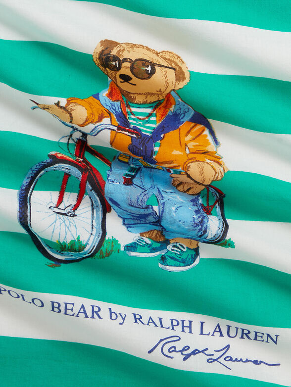 Square scarf with a Polo Bear print - 2