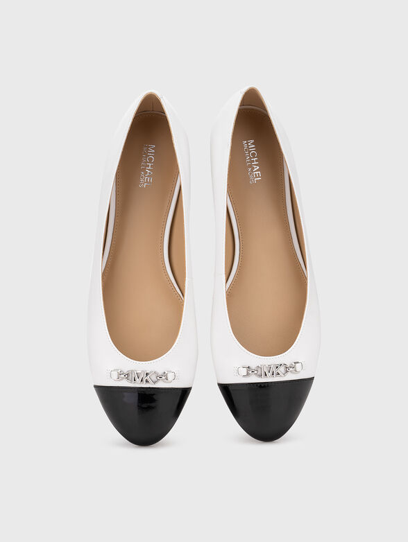 REBECCA ballet flats with logo - 6