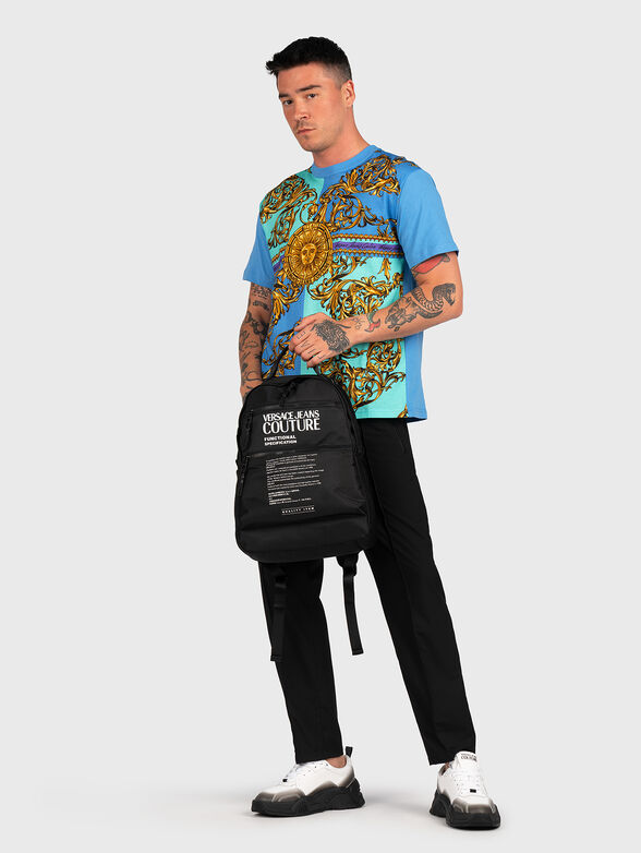 Multicolor T-shirt with baroque print - 2