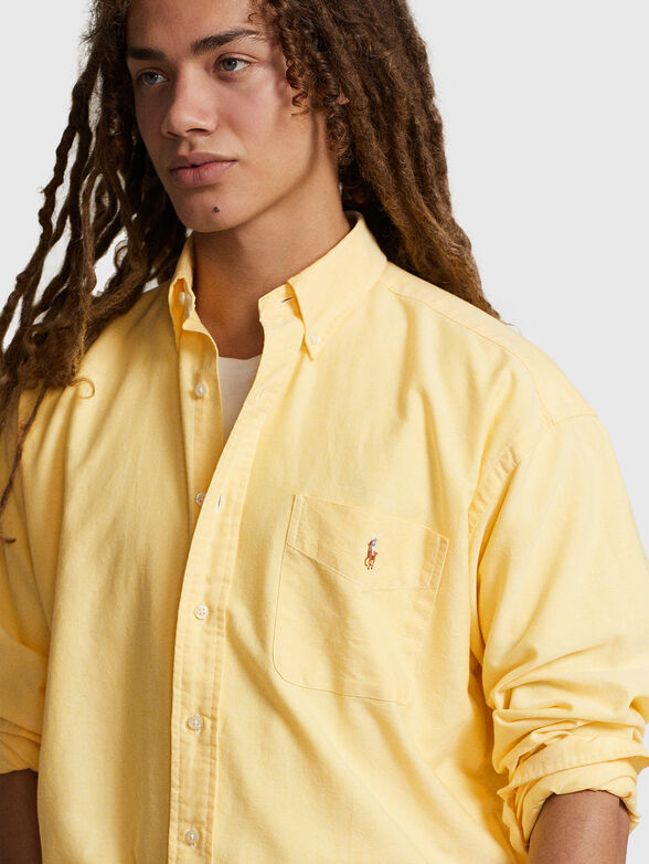 Cotton shirt with pocket  - 4