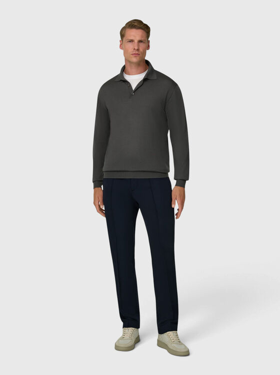 Merino wool polo shirt - 1