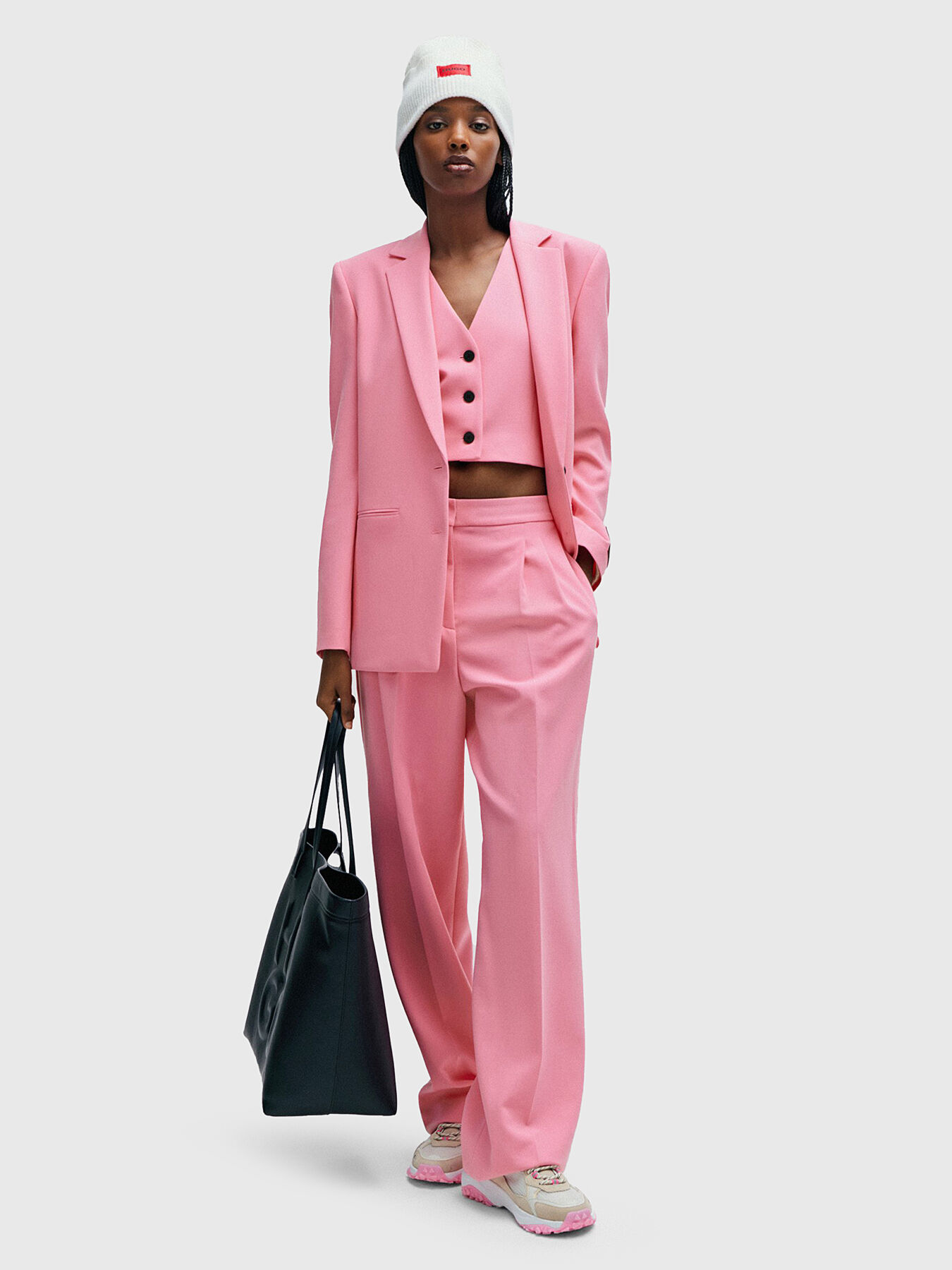 Pink boutique blazer top