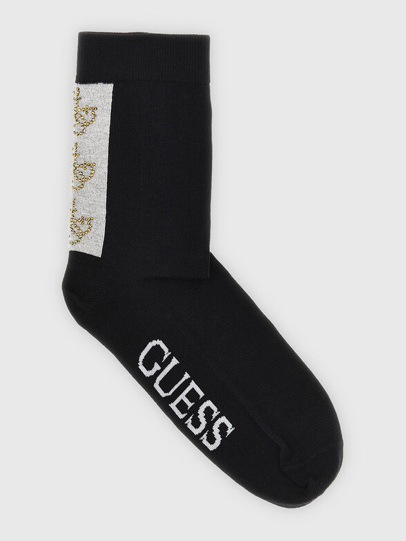 Black socks with 4G logo detail - 1