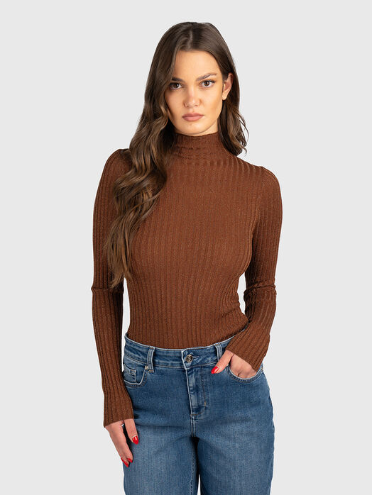 Sweater with lurex threads