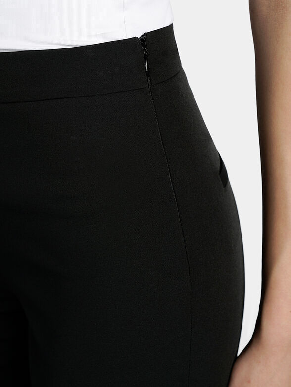 Black slim trousers with high waist - 5