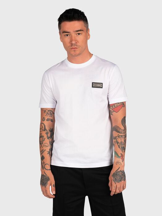 Black T-shirt with logo patch