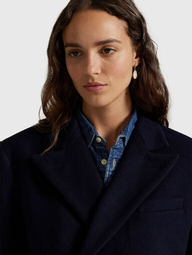 Double breasted wool blazer - 4