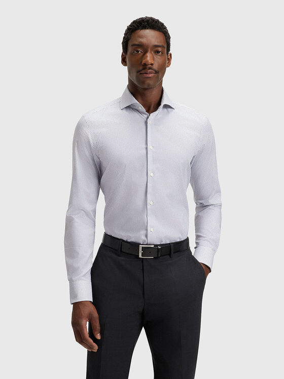 HANK slim shirt with micro print - 1