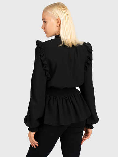 Blouse in black color - 3