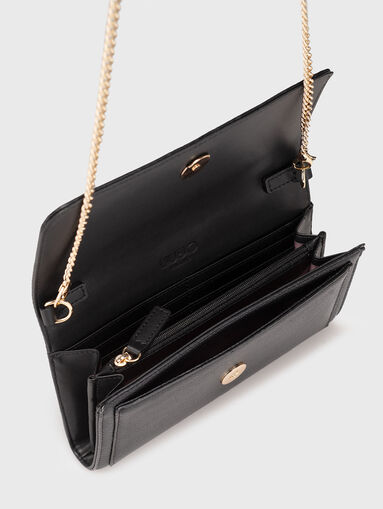 Black wallet with chain strap - 5