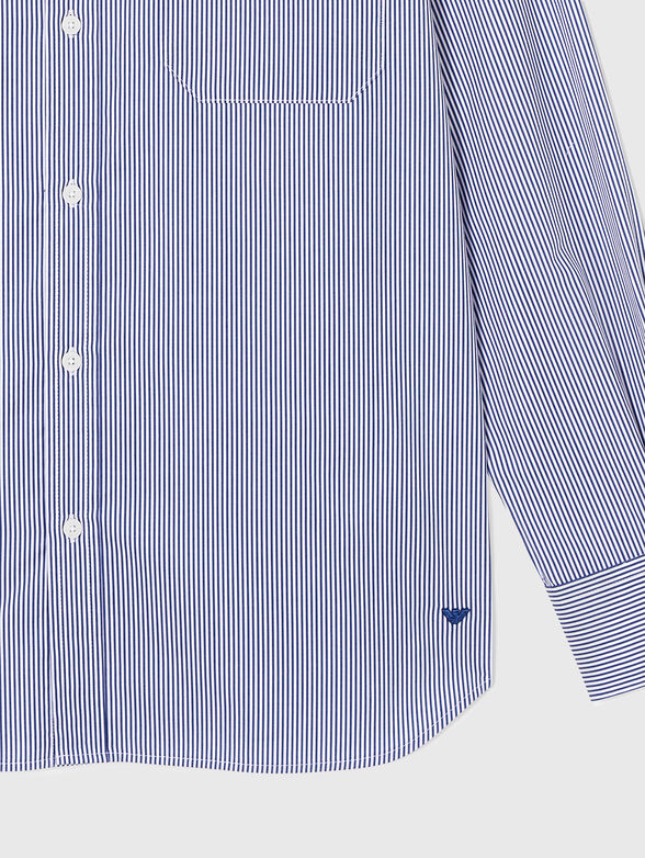 Striped shirt in cotton - 4