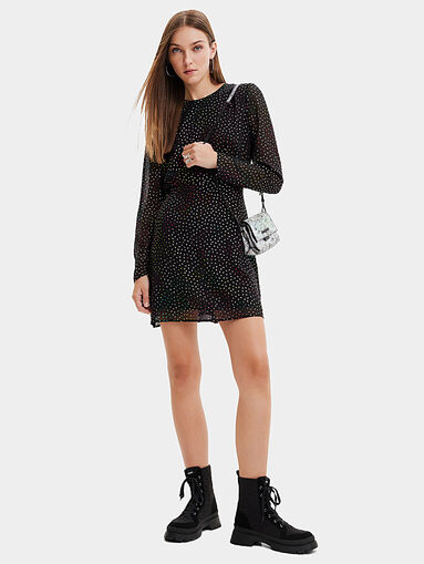 LENSY mini glossy dress    - 5