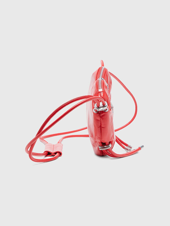 Small leather bag SCRUNCH-D HEART with logo detail - 5