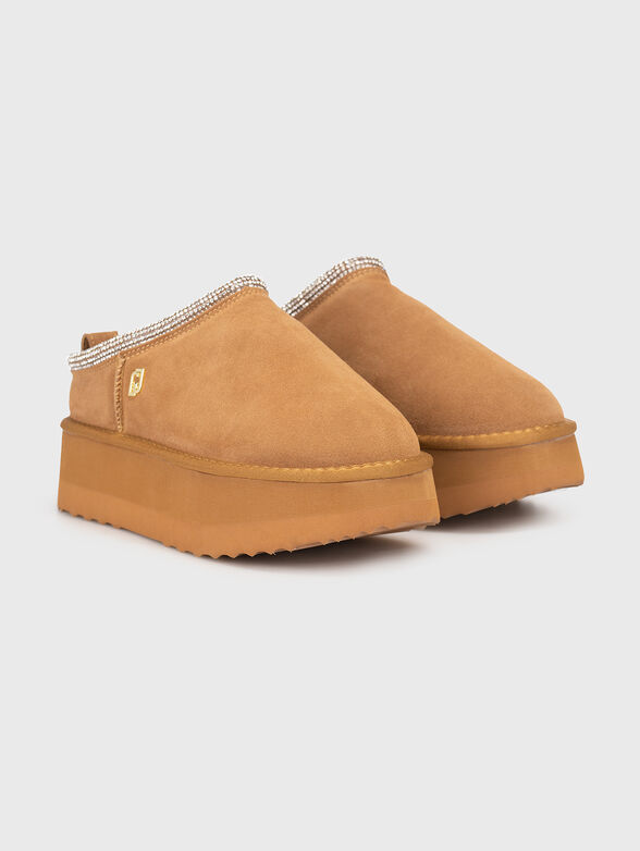 JANE 02 suede platform mules - 2