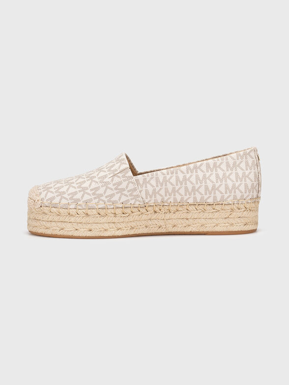 LYNN espadrilles with monogram logo print - 4