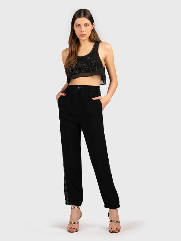 Crop top with beads - 1