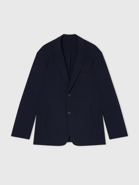 Single-breasted jacket with a V-neck - 1