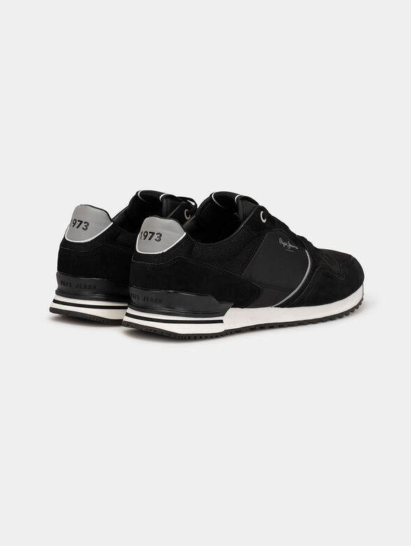 LONDON CITY sneakers with mix of textures - 3