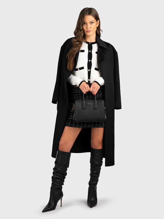 Wool blend coat with belt - 2