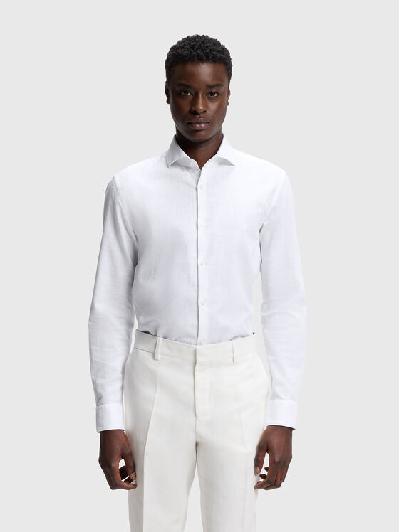 Cotton and linen shirt - 1