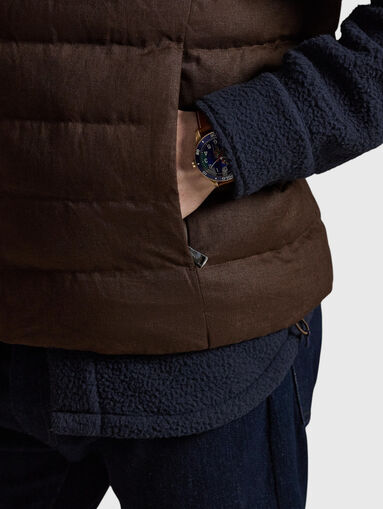 Quilted linen vest - 5