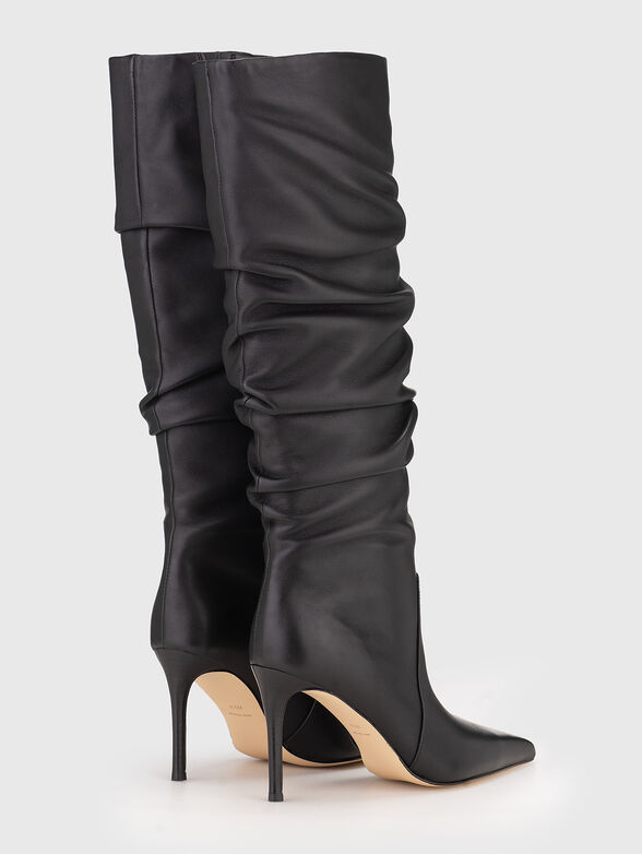 Leather boots with heels - 3