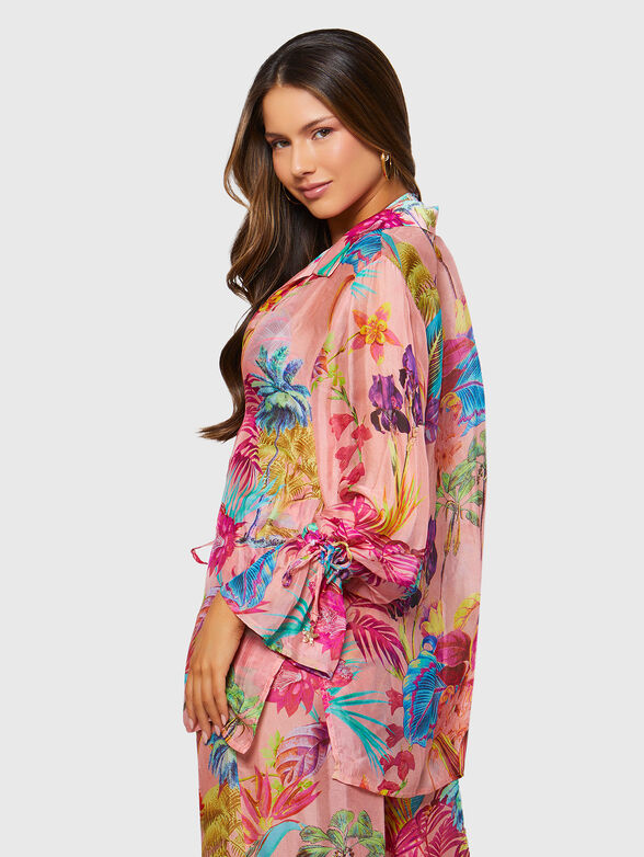 Shirt with floral print  - 3